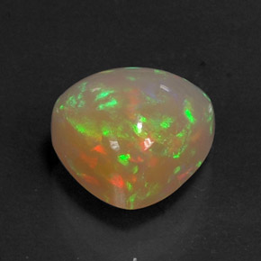 Ópalo multicolor natural de 2,67 ct, transparente, transparente / translúcido