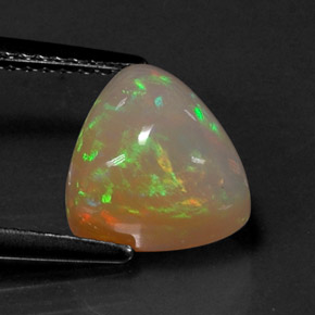 Ópalo multicolor natural de 2,67 ct, transparente, transparente / translúcido