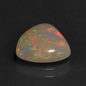 Ópalo multicolor natural de 1,68 ct, transparente, transparente / translúcido