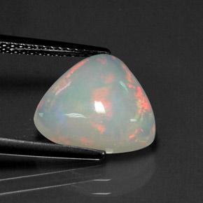 Ópalo multicolor natural de 3,19 ct, transparente, transparente / translúcido