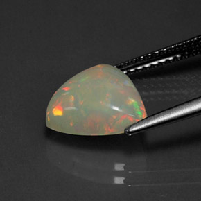 Ópalo multicolor natural de 2,02 ct, transparente, transparente / translúcido