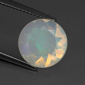 Ópalo multicolor natural de 1,84 ct, transparente, transparente / translúcido