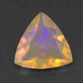 Ópalo multicolor natural de 1,86 ct, transparente, transparente / translúcido