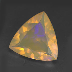 Ópalo multicolor natural de 1,86 ct, transparente, transparente / translúcido