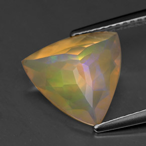 Ópalo multicolor natural de 1,86 ct, transparente, transparente / translúcido