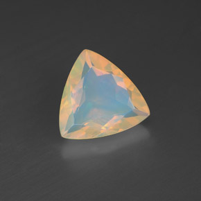 Ópalo multicolor natural de 1,21 ct, transparente, transparente / translúcido