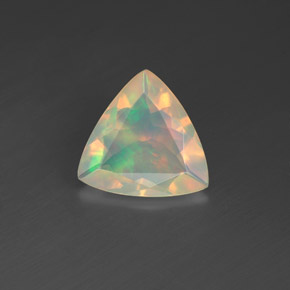 Ópalo multicolor natural de 1,06 ct, trillón, transparente