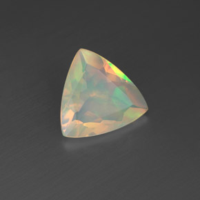 Ópalo multicolor natural de 1,06 ct, trillón, transparente