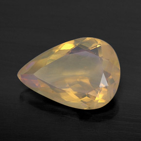 Ópalo multicolor natural de 2,01 ct, en forma de pera, transparente