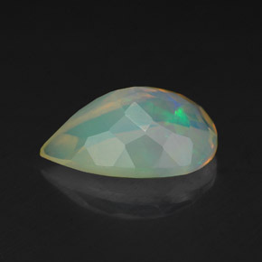 Ópalo multicolor natural de 1,93 ct, en forma de pera, transparente