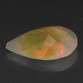 Ópalo multicolor natural de 1,50 ct, transparente, transparente / translúcido