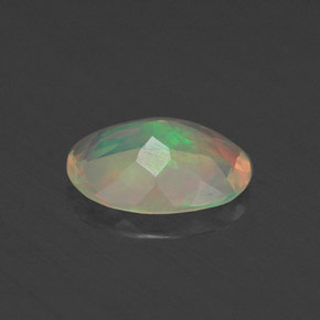 Ópalo multicolor natural de 0,48 ct, transparente, transparente / translúcido