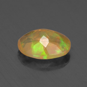 Ópalo multicolor natural de 0,74 ct, transparente, transparente / translúcido