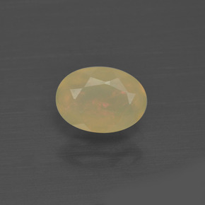 Ópalo multicolor natural de 0,48 ct, corte óvalo, translúcido