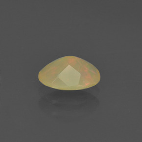 Ópalo multicolor natural de 0,48 ct, corte óvalo, translúcido