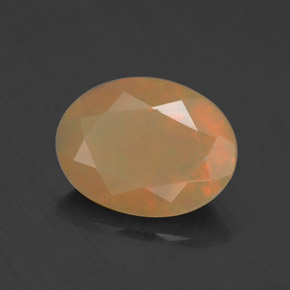 Ópalo multicolor natural de 0,69 ct, corte óvalo, translúcido