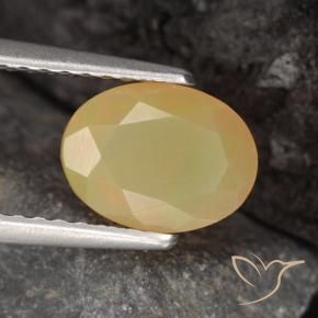 Ópalo Multicolor natural de 0.87 ct, Ovalada, Translúcido
