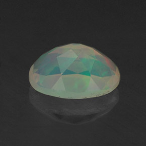 Ópalo multicolor natural de 0,76 ct, transparente, transparente / translúcido