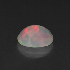 Ópalo multicolor natural de 0,80 ct, transparente, transparente / translúcido