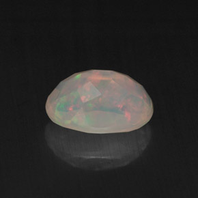 Ópalo multicolor natural de 0,87 ct, transparente, transparente / translúcido