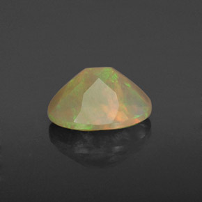 Ópalo multicolor natural de 0,82 ct, transparente, transparente / translúcido
