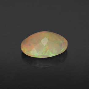 Ópalo multicolor natural de 0,72 ct, transparente, transparente / translúcido