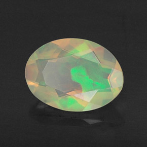 Ópalo multicolor natural de 0,60 ct, transparente, transparente / translúcido