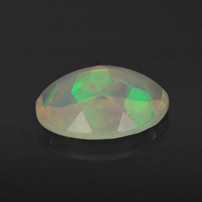 Ópalo multicolor natural de 0,60 ct, transparente, transparente / translúcido