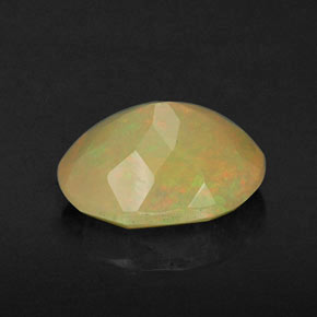 Ópalo multicolor natural de 0,87 ct, transparente, transparente / translúcido