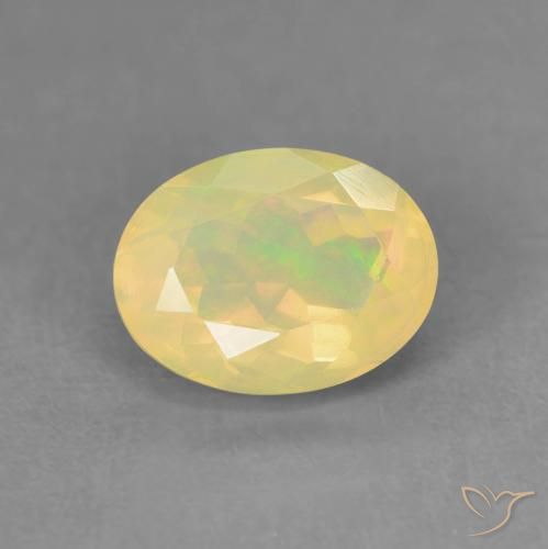 0.98ct Natural Multicolor Ópalo, Ovalada, Transparente