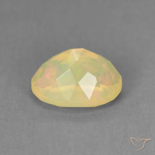 Ópalo Multicolor natural de 0.98 ct, Ovalada, Transparente