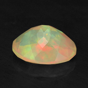 Ópalo multicolor natural de 1,22 ct, transparente, transparente / translúcido
