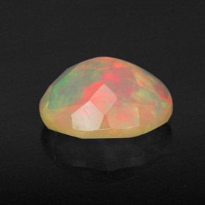 Ópalo multicolor natural de 1,20 ct, transparente, transparente / translúcido