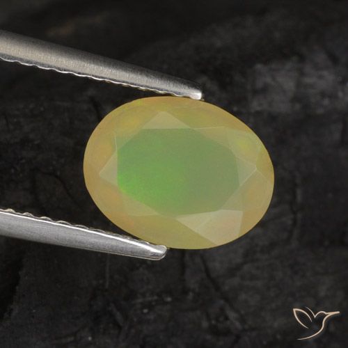 1.08ct Natural Multicolor Ópalo, Ovalada, Translúcido, Photo A