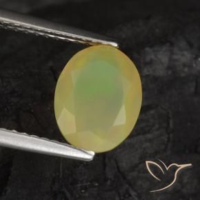 Ópalo Multicolor natural de 1.08 ct, Ovalada, Translúcido