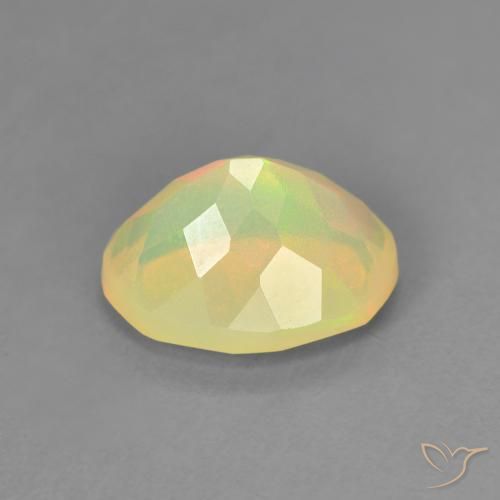 Ópalo Multicolor natural de 1.24 ct, Ovalada, Translúcido