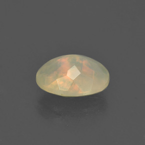 Ópalo multicolor natural de 1,20 ct, corte óvalo, translúcido