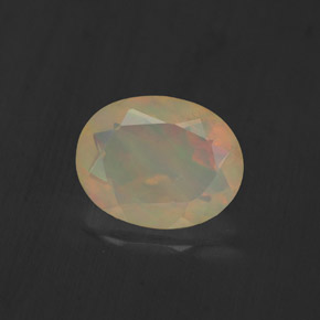 Ópalo multicolor natural de 1,10 ct, transparente, transparente / translúcido
