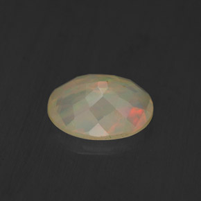 Ópalo multicolor natural de 1,10 ct, transparente, transparente / translúcido