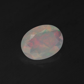 Ópalo multicolor natural de 0,95 ct, transparente, transparente / translúcido