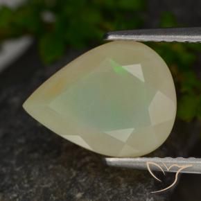 Ópalo Multicolor natural de 1.69 ct, En forma de pera, Translúcido