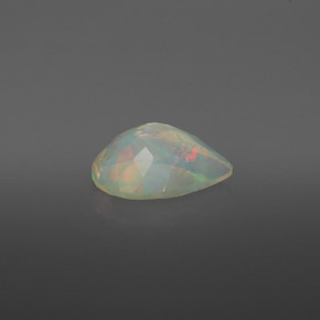 Ópalo multicolor natural de 1,77 ct, transparente, transparente / translúcido