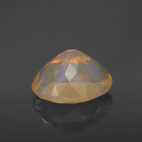 Ópalo multicolor natural de 2,81 ct, transparente, transparente / translúcido