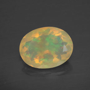 Ópalo multicolor natural de 2,31 ct, transparente, transparente / translúcido