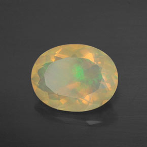 Ópalo multicolor natural de 2,31 ct, transparente, transparente / translúcido