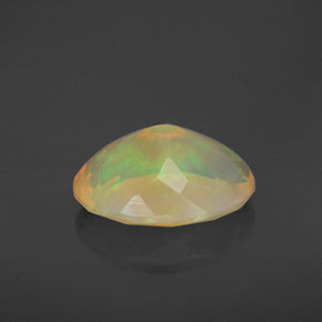 Ópalo multicolor natural de 2,31 ct, transparente, transparente / translúcido