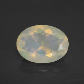 Ópalo multicolor natural de 2,49 ct, transparente, transparente / translúcido