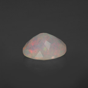 Ópalo multicolor natural de 1,83 ct, corte óvalo, transparente