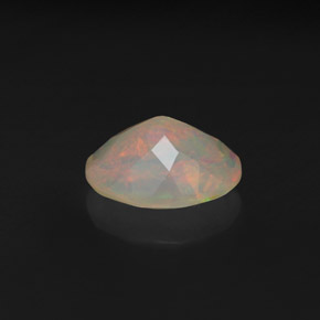 Ópalo multicolor natural de 1,54 ct, corte óvalo, transparente