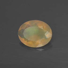 Ópalo multicolor natural de 1,17 ct, corte óvalo, translúcido